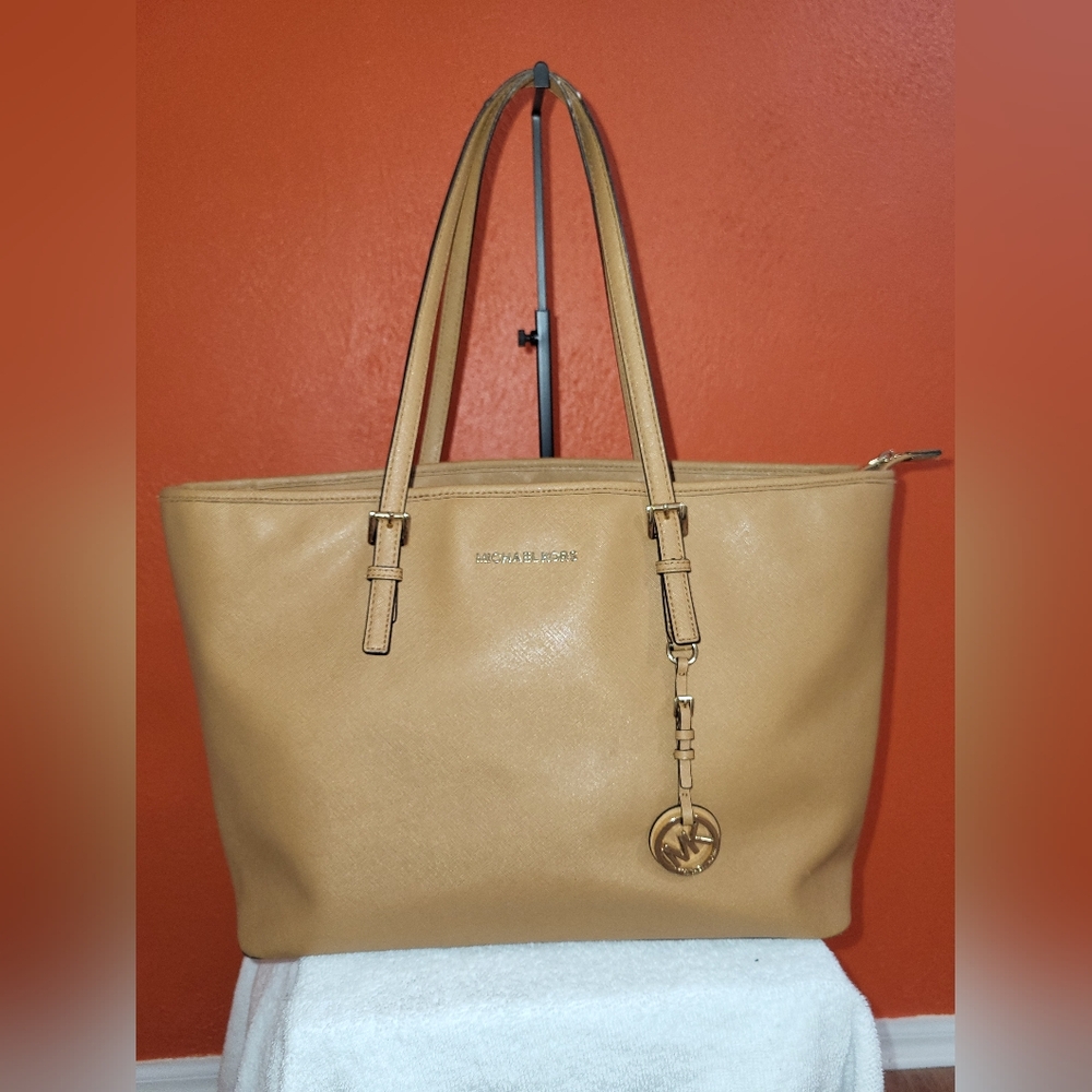 Michael Kors Large Tan Leather Tote